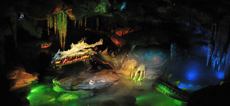 La Tanière du Dragon in Disneyland Paris, under Sleeping Beauty Castle