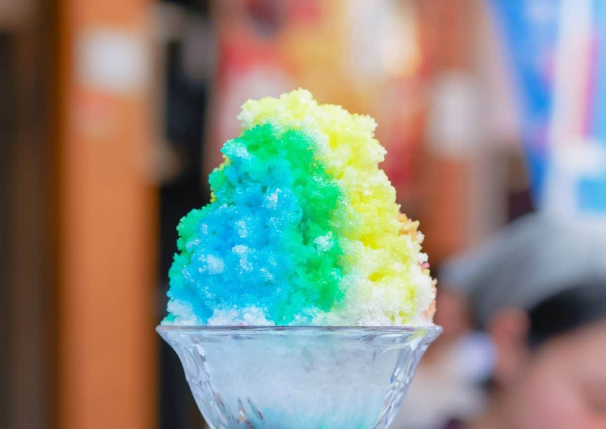 Shaved ice food item available at 2018 Food & Wine Classic.