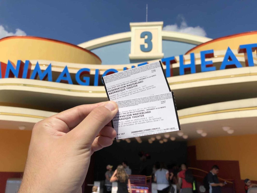 MasterCard seating Disneyland Paris Mickey and the Magician