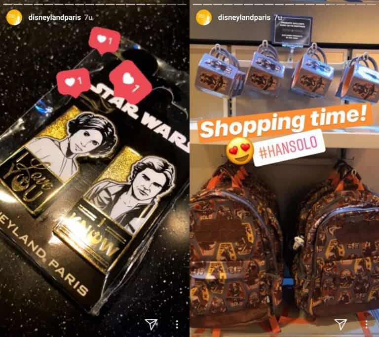 New Solo: A Star Wars Story merchandise on May the 4th, Star Wars Day, at Disneyland Paris.