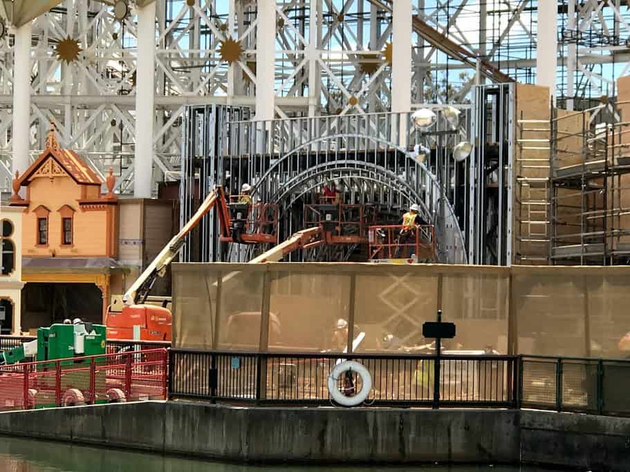 Pixar Promenade at the Pixar Pier. One of the four neighborhoods that make up the Pixar Pier.