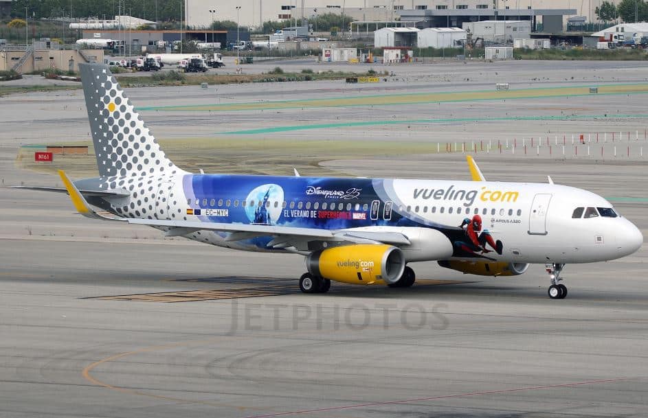 Disneyland Paris Marvel Aircraft Unveiled On Vueling Airlines