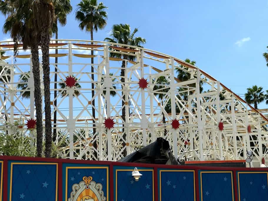 Pixar Pier construction update.