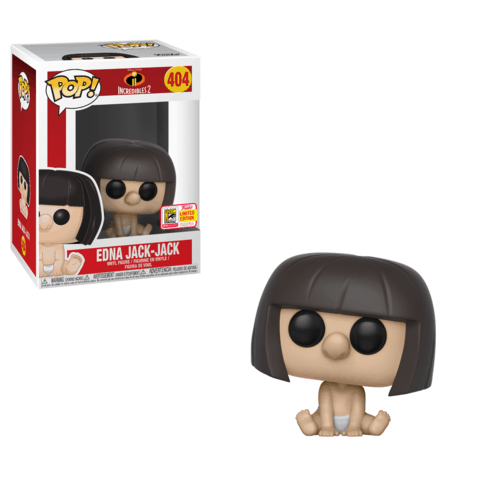 Funko SDCC Incredibles 2 Edna Jack Jack Pop