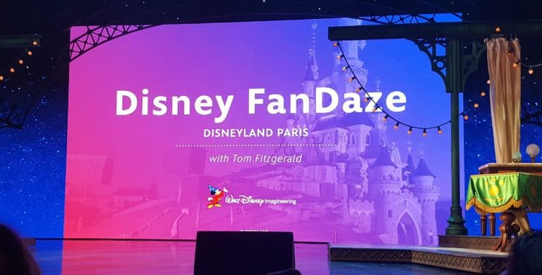 Conference Tom Fitzgerald at FanDaze, Walt Disney Studios at Disneyland Paris 2018