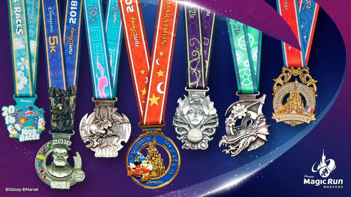 DLP Magic Run Weekend medals