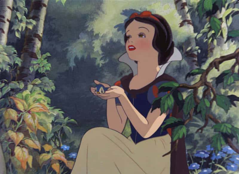 Snow White and bird