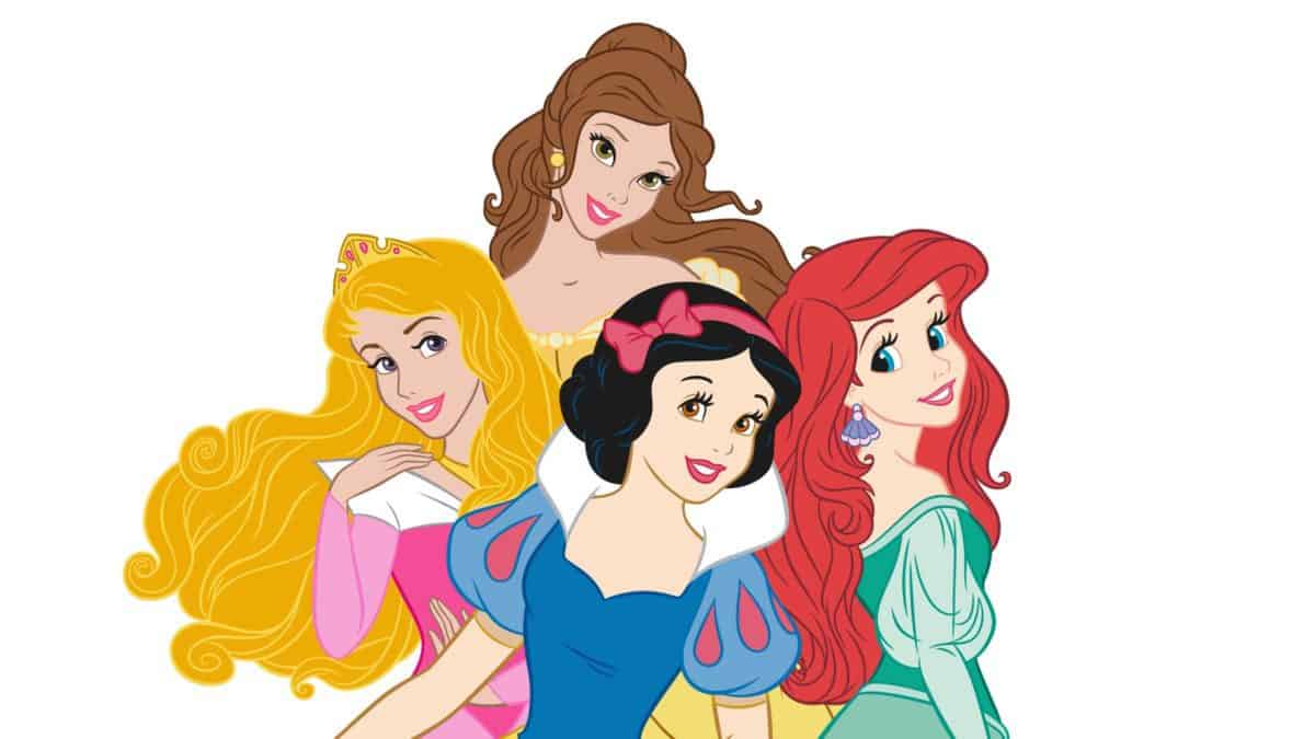 The Disney Princesses: Snow White, Aurora, Belle and Ariel