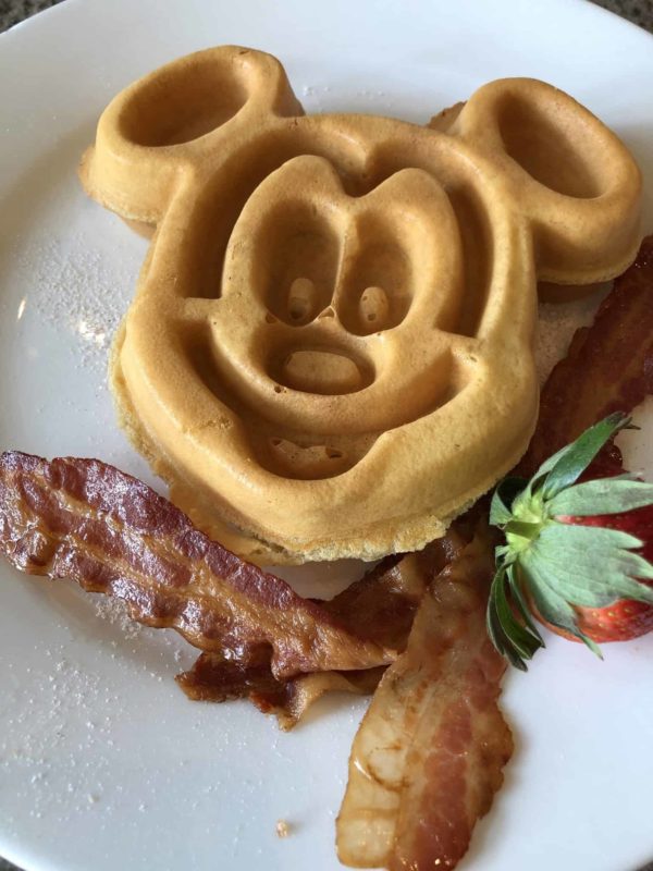 mickey waffle, disney food