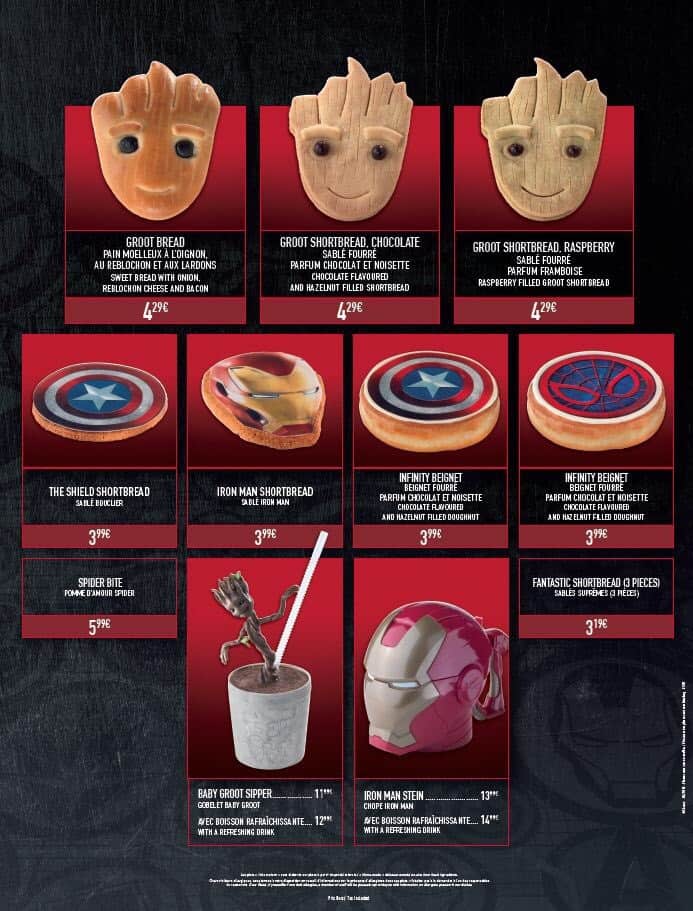 Food at Marvel Summer of Super Heroes at Disneyland Paris