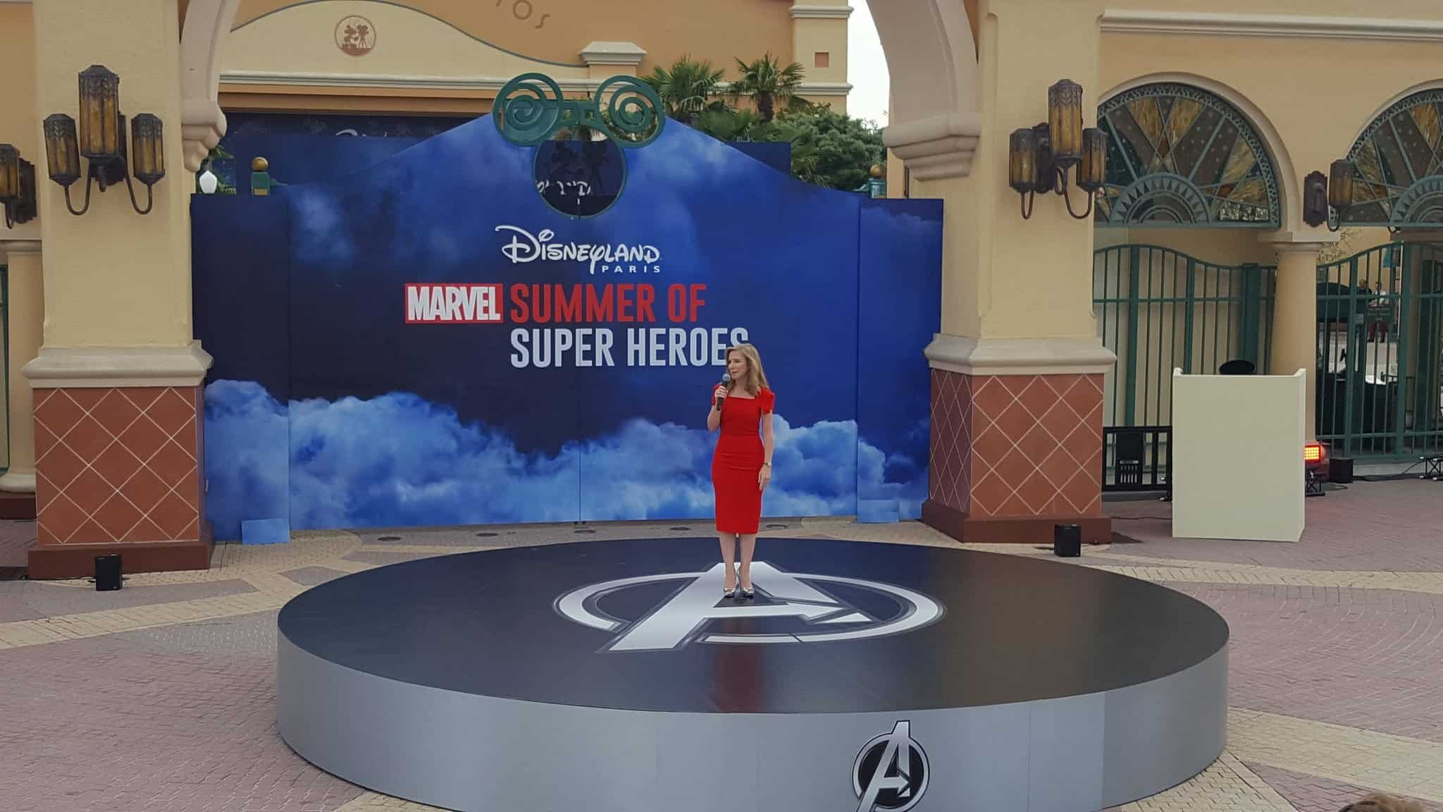 Opening with Catherine Powell at Marvel Summer of Super Heroes at Disneyland Paris