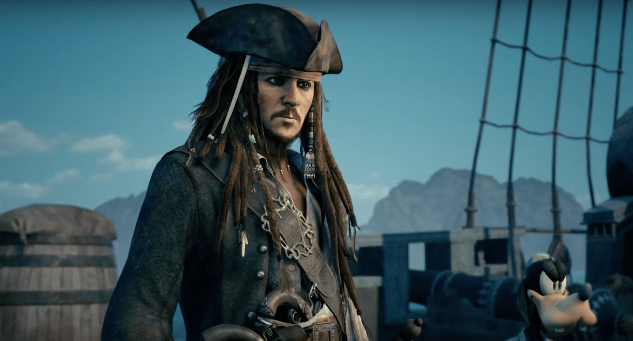 Pirates of the Caribbean in Kingdom Hearts 3.