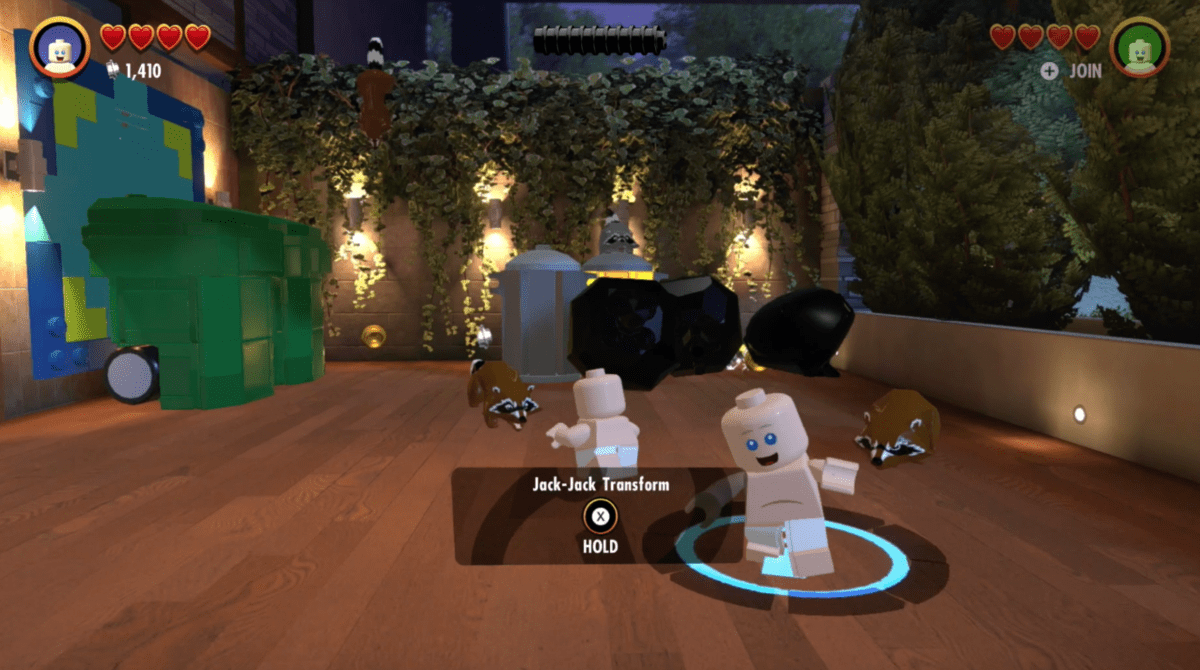 Jack-Jack gameplay in LEGO The Incredibles. 