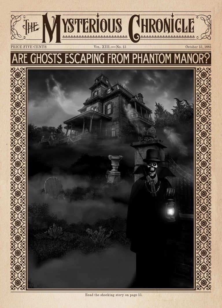Spirit Photography in Disneyland Paris in front of Phantom Manor
