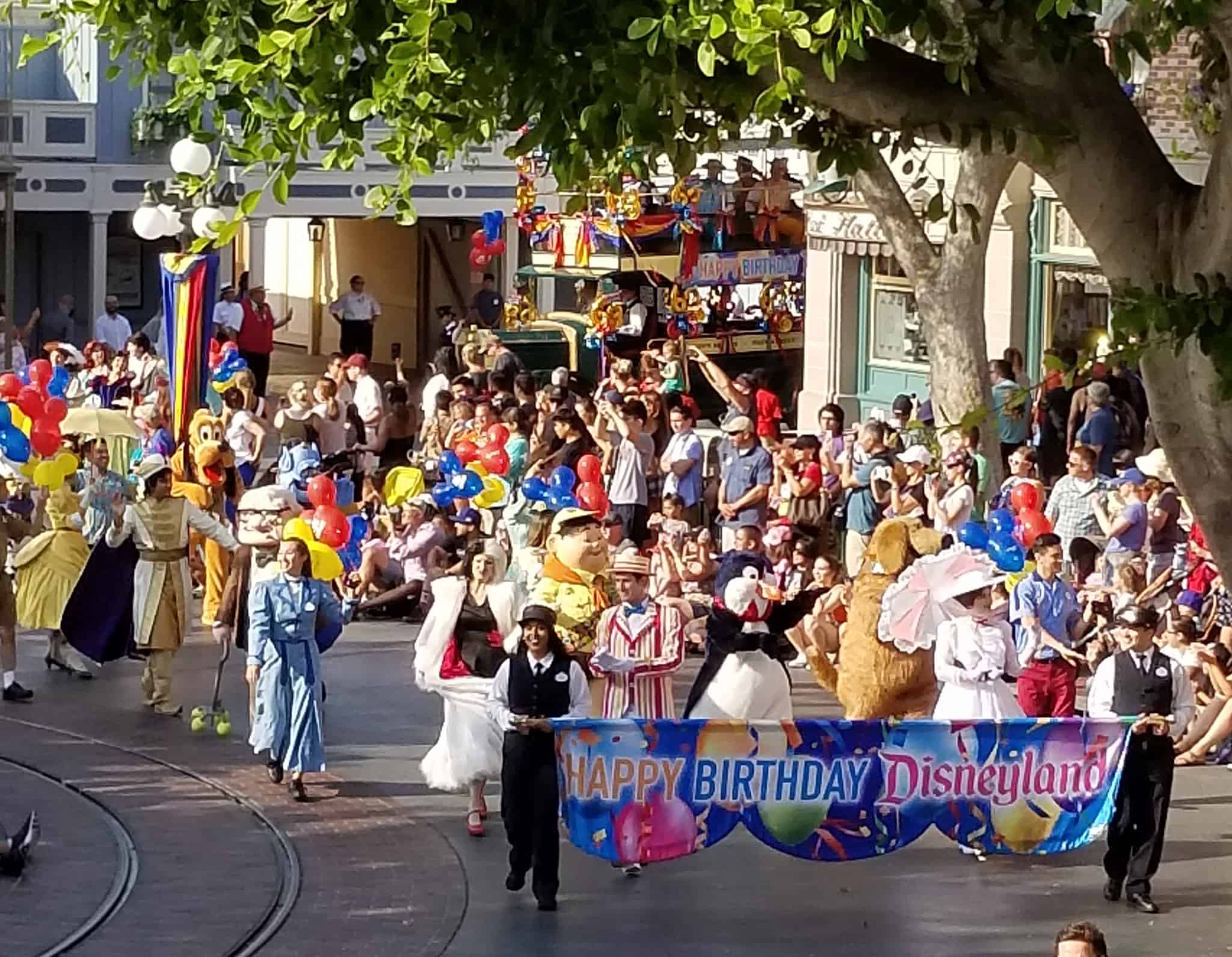 Disneyland 63rd Birthday Celebration costume characters