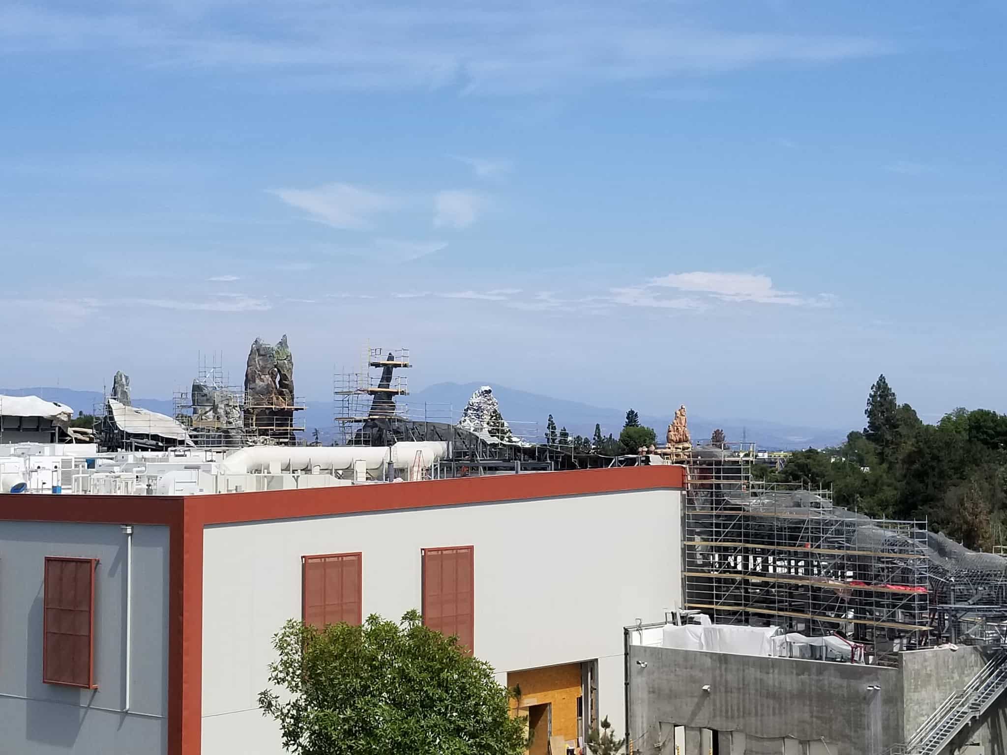 Star Wars Galaxy's Edge construction in Disneyland