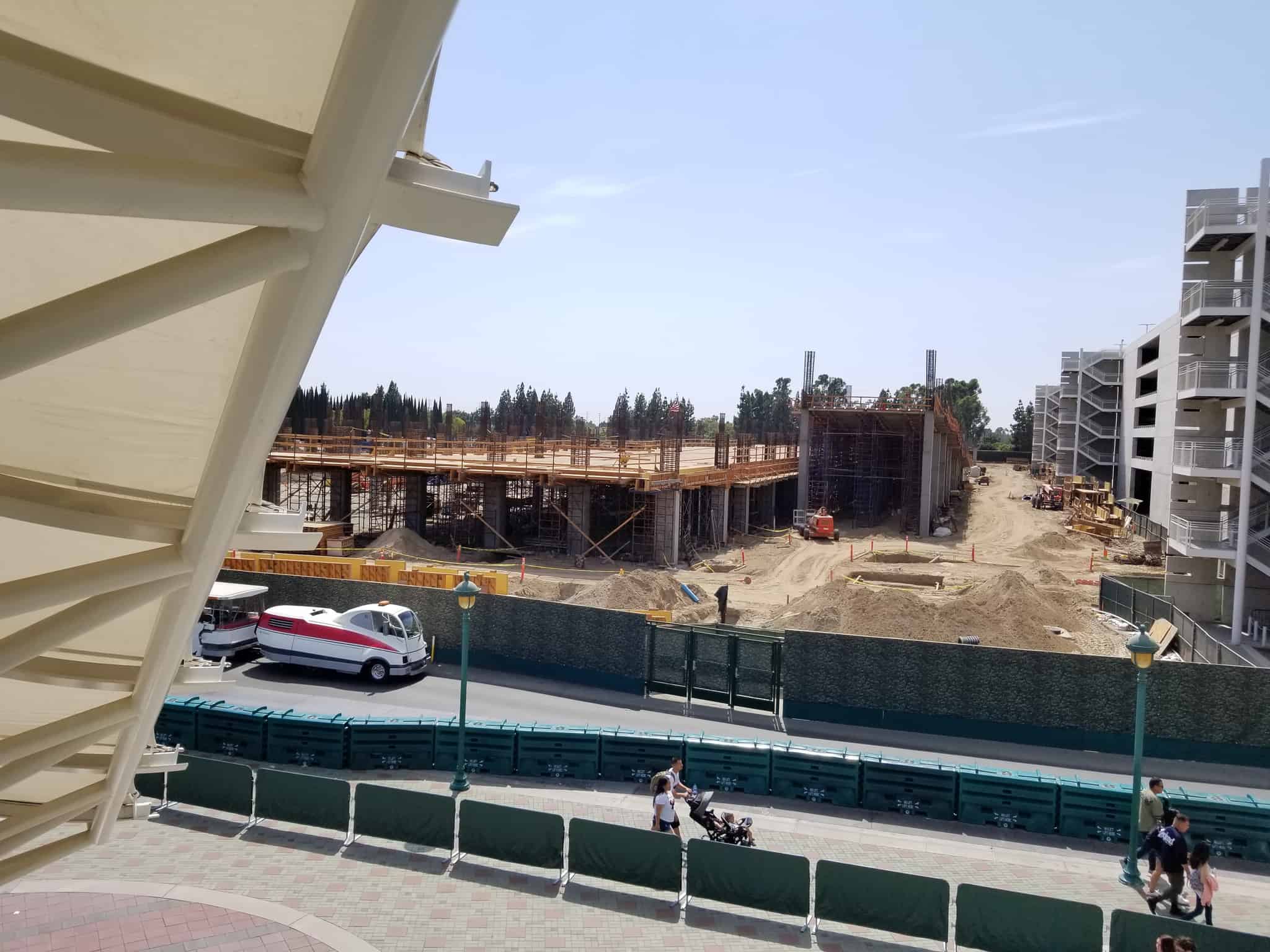Mickey & Friends parking construction
