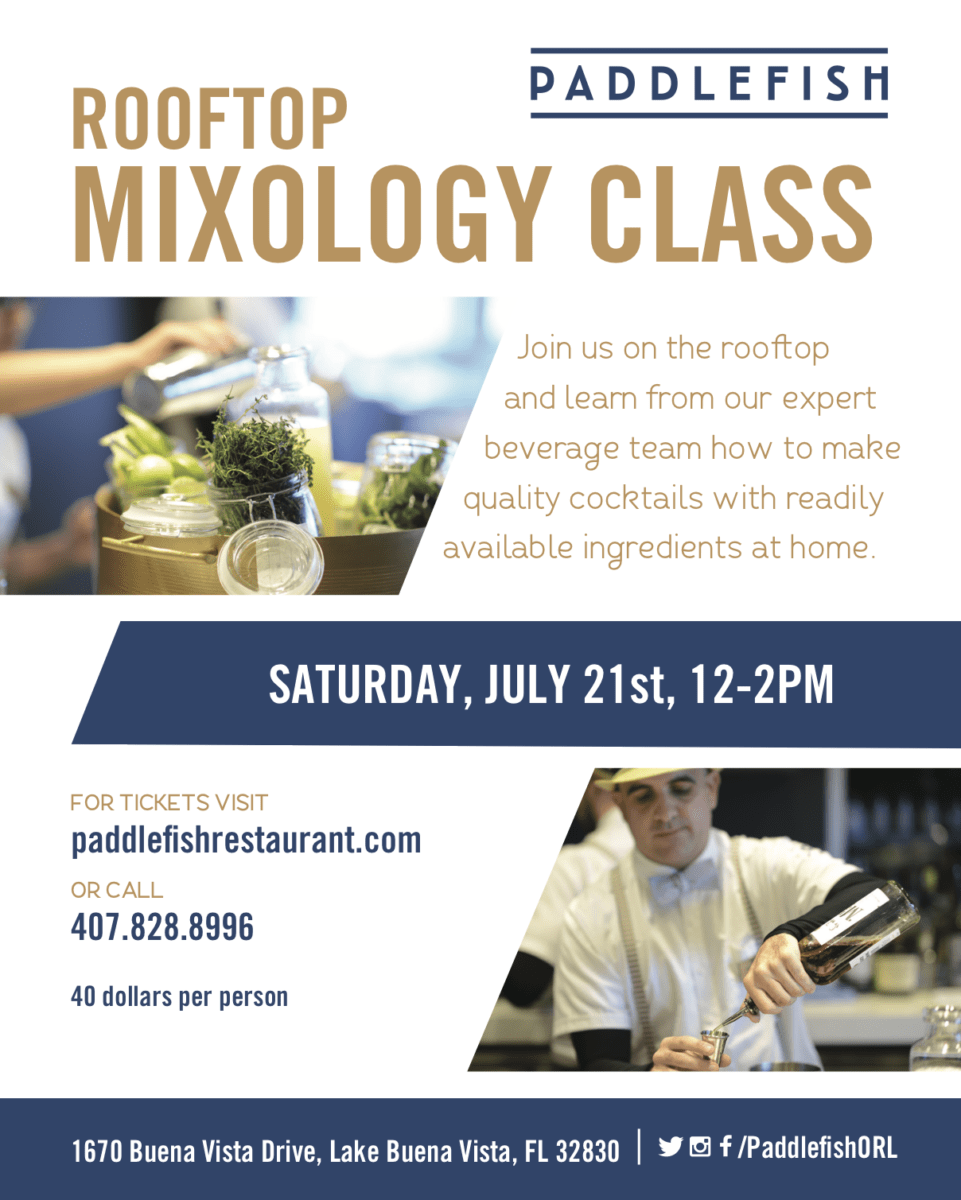 Mixology class at Paddlefish. 