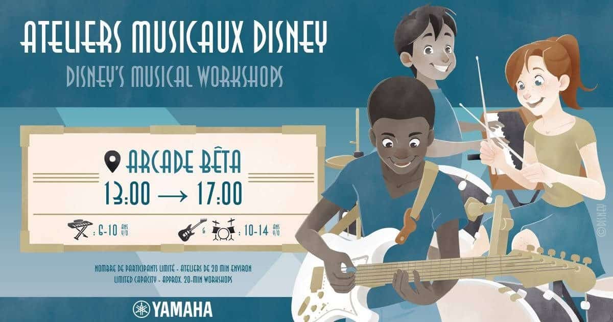 Music Workshops presented by Yamaha, Disneyland Paris 2018