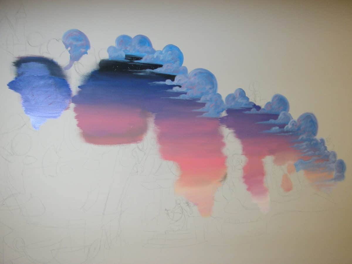 Disneyland Parade Timeline Mural: Disneyland Resort 50th Anniversary