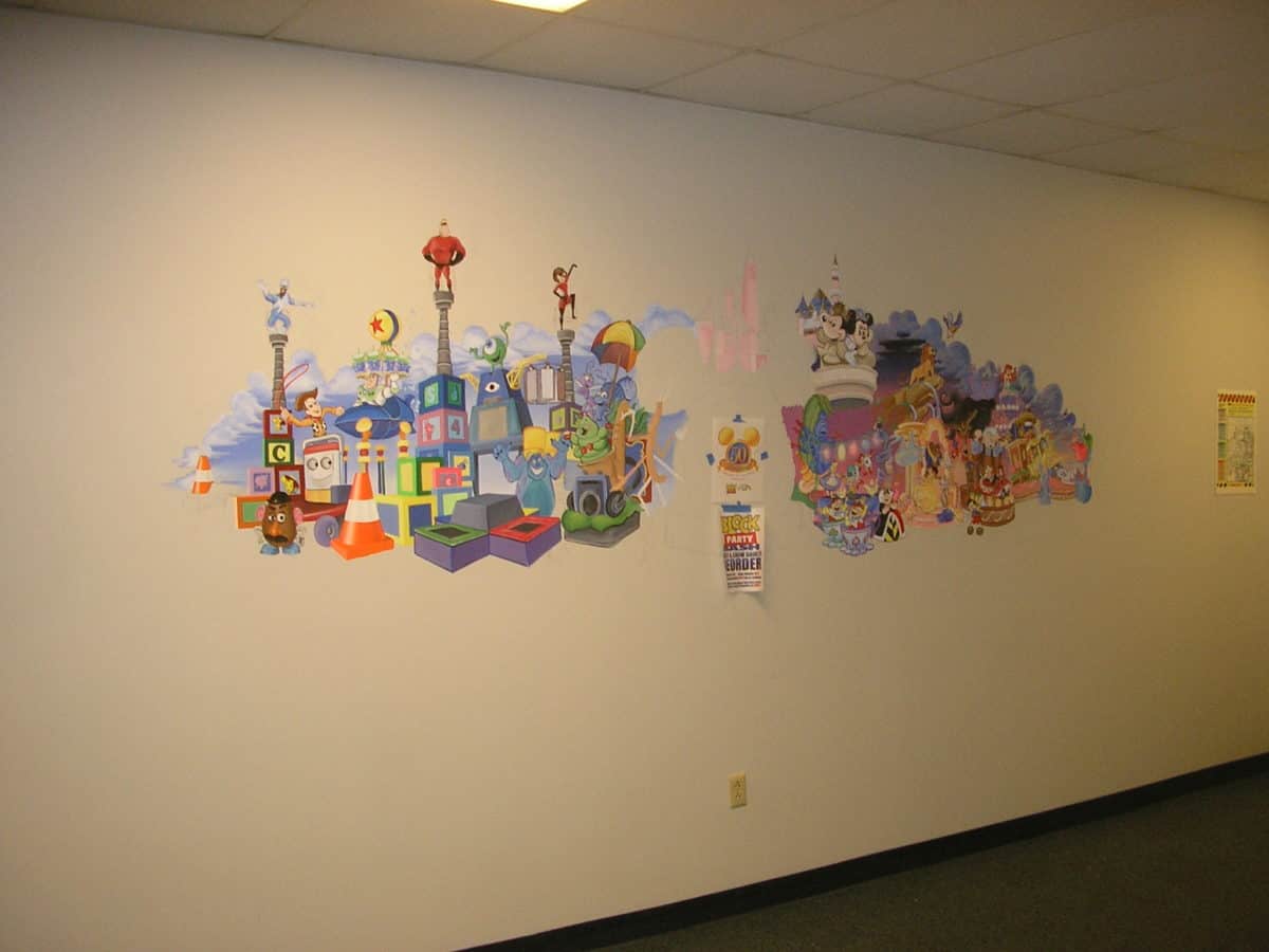 Disneyland Parade Timeline Mural: Disneyland Resort 50th Anniversary
