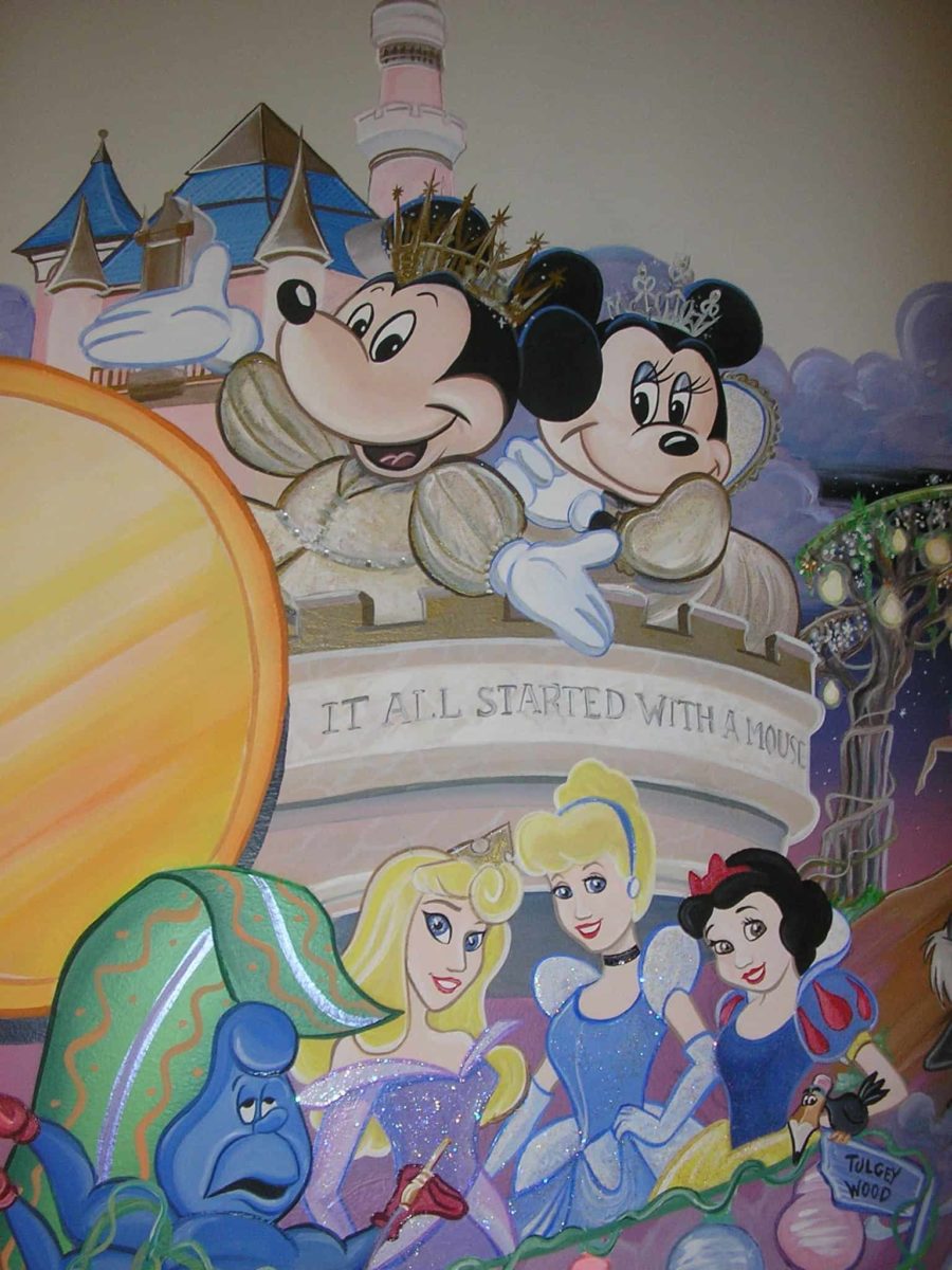Disneyland Parade Timeline Mural: Disneyland Resort 50th Anniversary