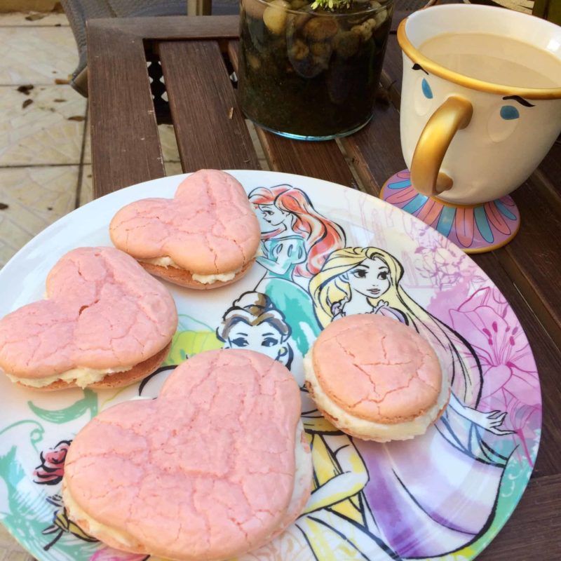 finished mickey macarons