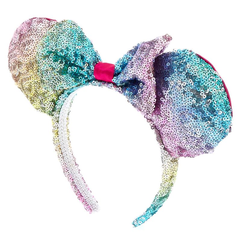 Rainbow minnie ears