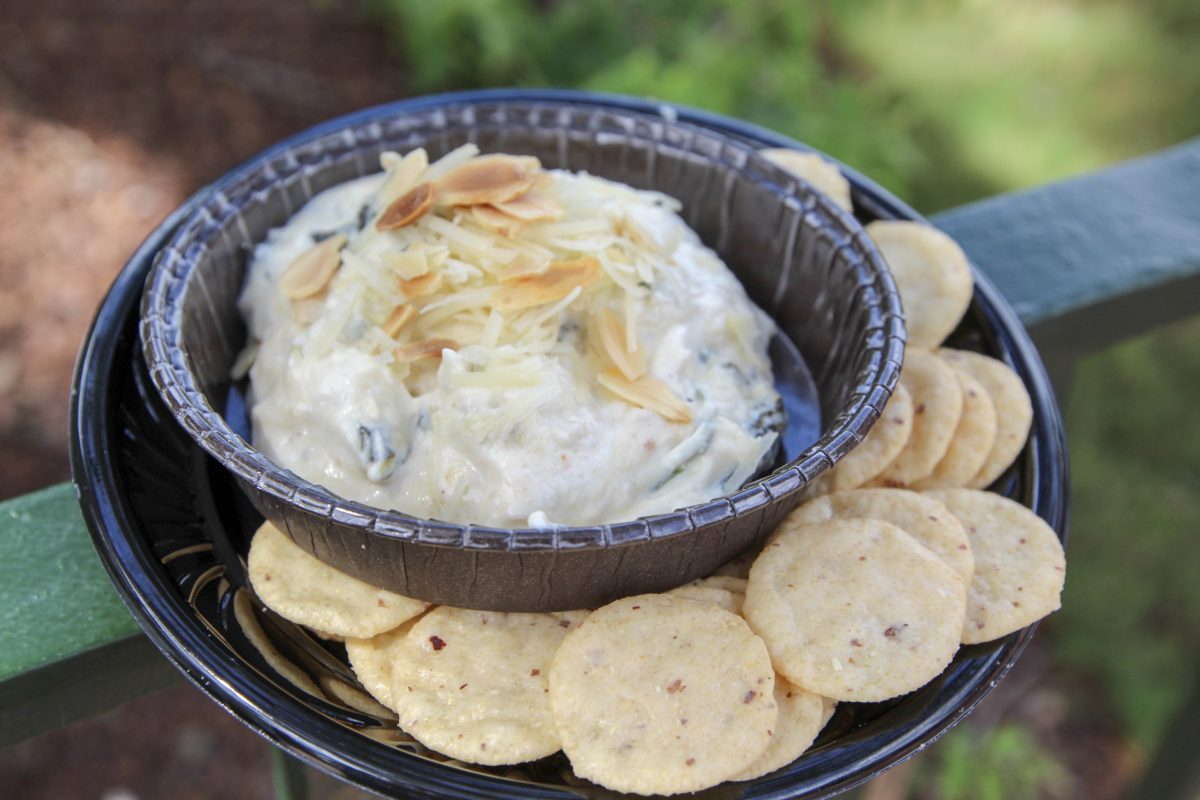 Epcot Food and Wine 2018 The Almond Orchard Spinach Artichoke Dip