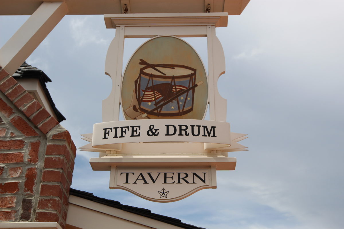 Epcot Food & Wine 2018 Fife & Drum Sign