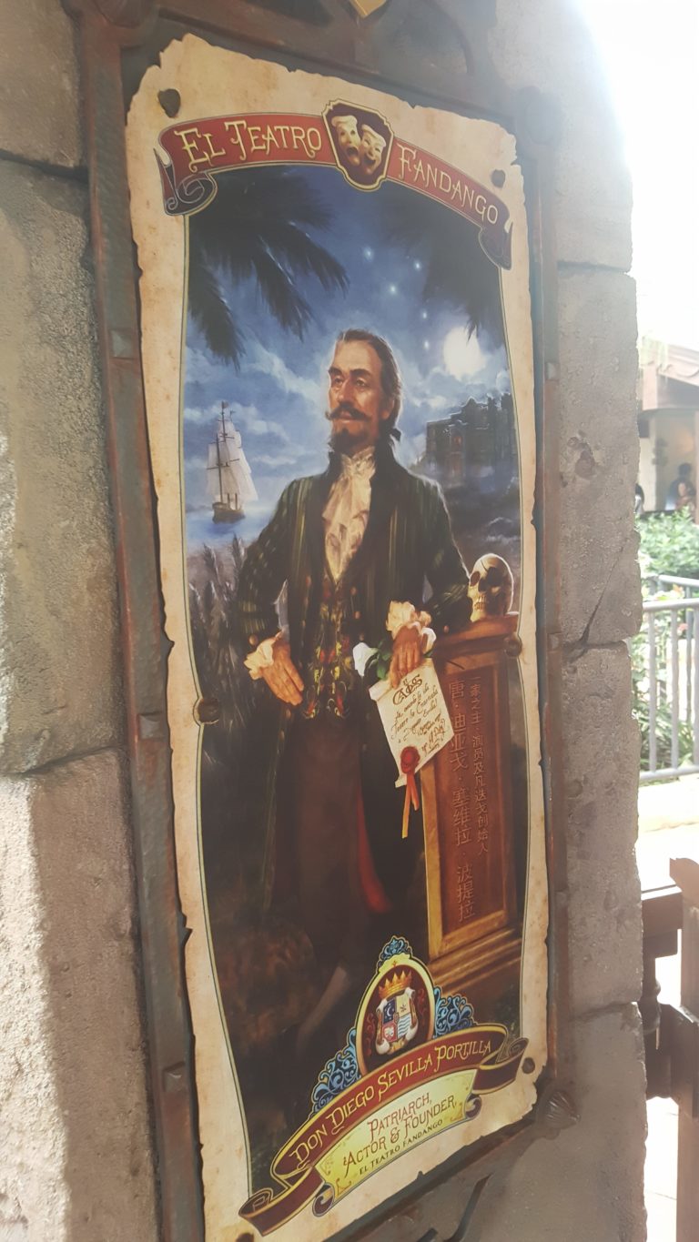 Don Diego Sevilla Portillo at the El Teatro Fandango in Treasure Cove @ Shanghai Disneyland