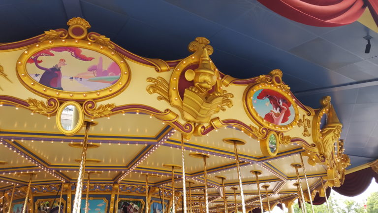 Fantasia Carousel at Gardens of Imagination, Shanghai Disneyland, Summer 2018.
