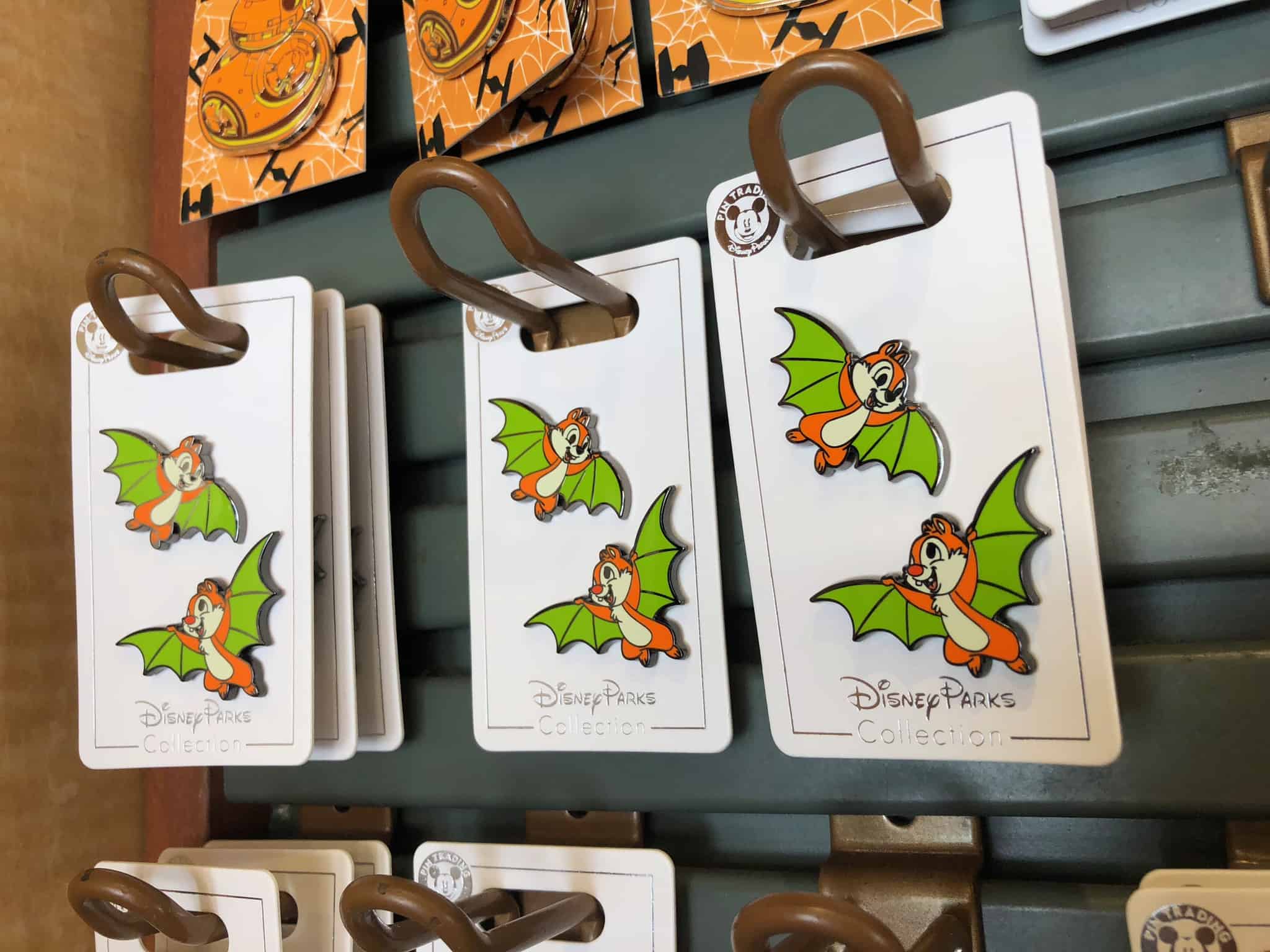 Chip and Dale Bats Halloween 2018 Open Edition Pin Set, $14.99