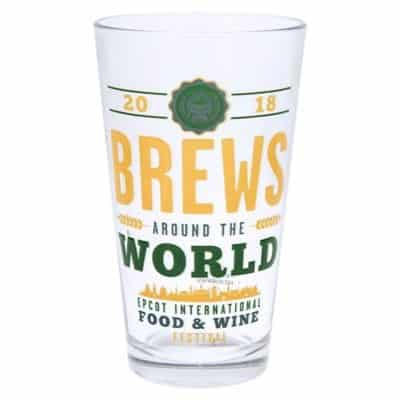 Epcot International Food and Wine Festival 2018 Brews Around the World Glass