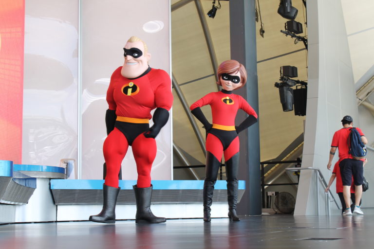 Mr. and Mrs. Incredible at the Pepsi E-Stage Tomorrowland Shanghai Disneyland