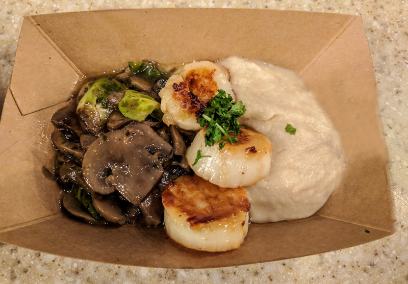 Epcot Food & Wine 2018 Wine & Dine Studio Scallops