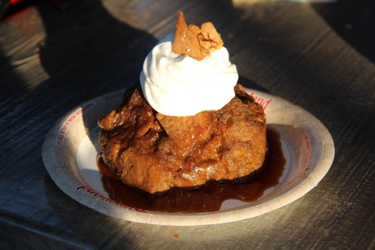 Pumpkin Bread Pudding Pacific Wharf Cafe Halloween Time California Adventure