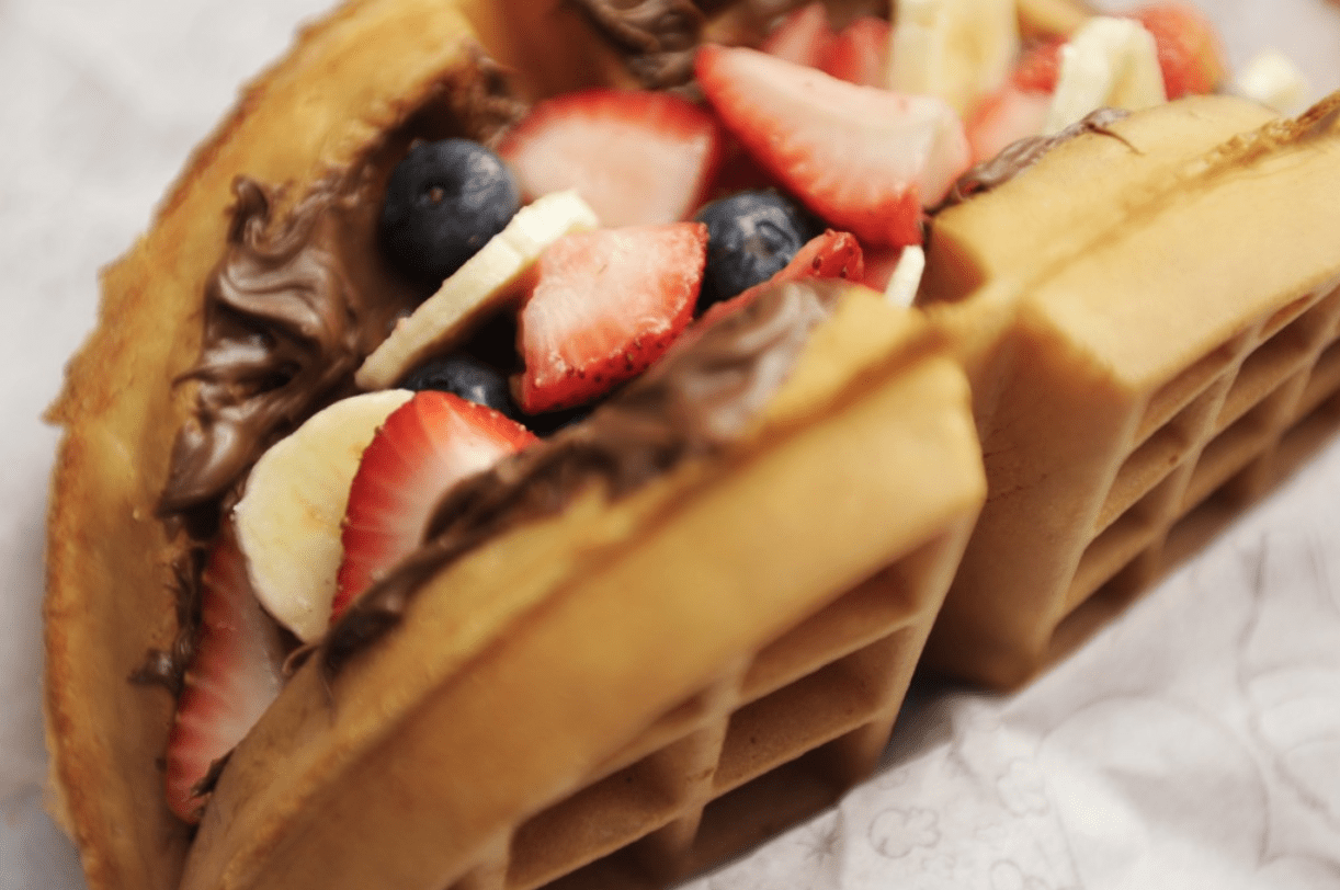 Nutella Fresh Fruit Waffle Sandwich from Sleepy Hollow Refreshments