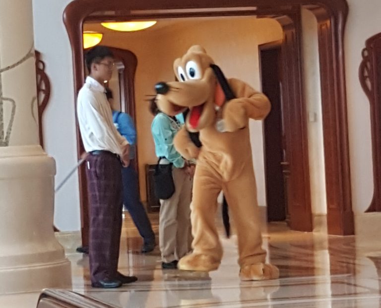 Pluto at the Shanghai Disneyland Hotel