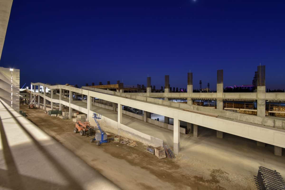 Disneyland's New Parking Structure Construction Progress 