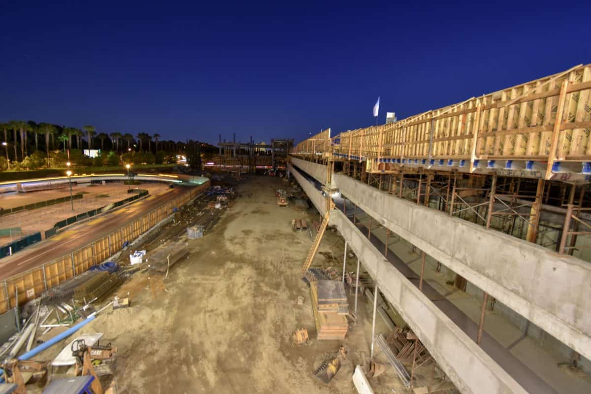 Disneyland's New Parking Structure Construction Progress