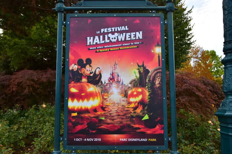 disney's halloween festival poster