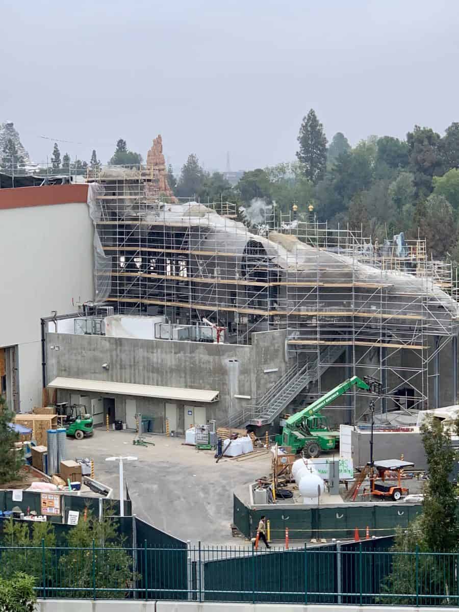 Star Wars Galaxy's Edge Construction Update Disneyland Resort
