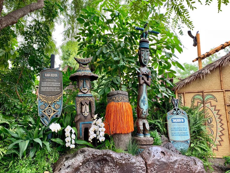 Disneyland Tiki Room Garden Updates with Gods
