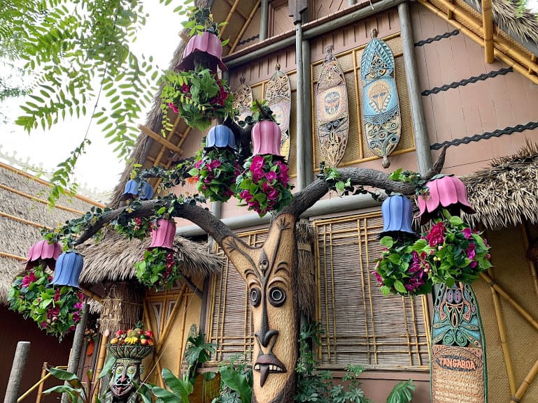 Disneyland Tiki Room Garden Updates with Gods