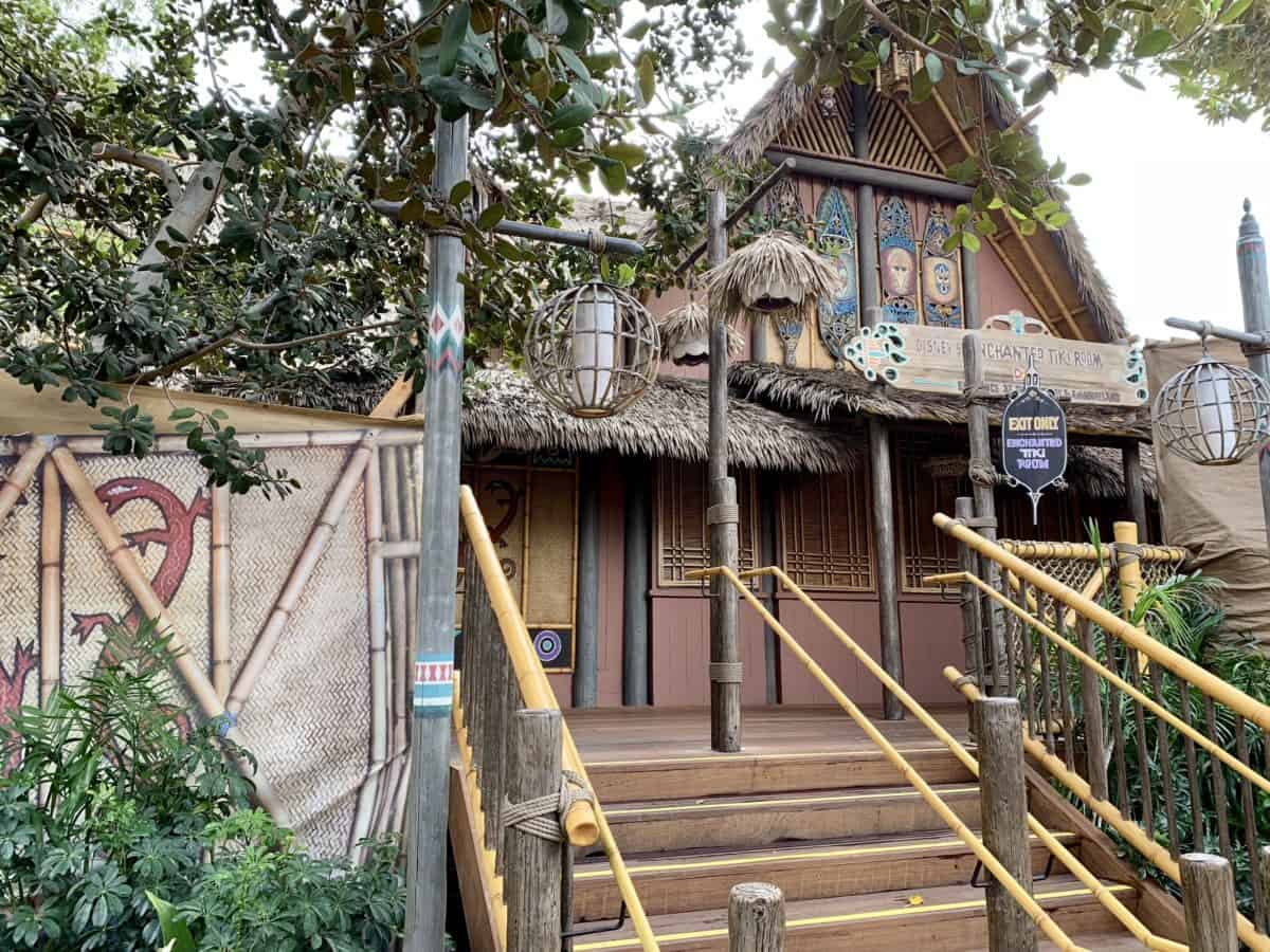 Disneyland Tiki Room Exit Construction Wall Update