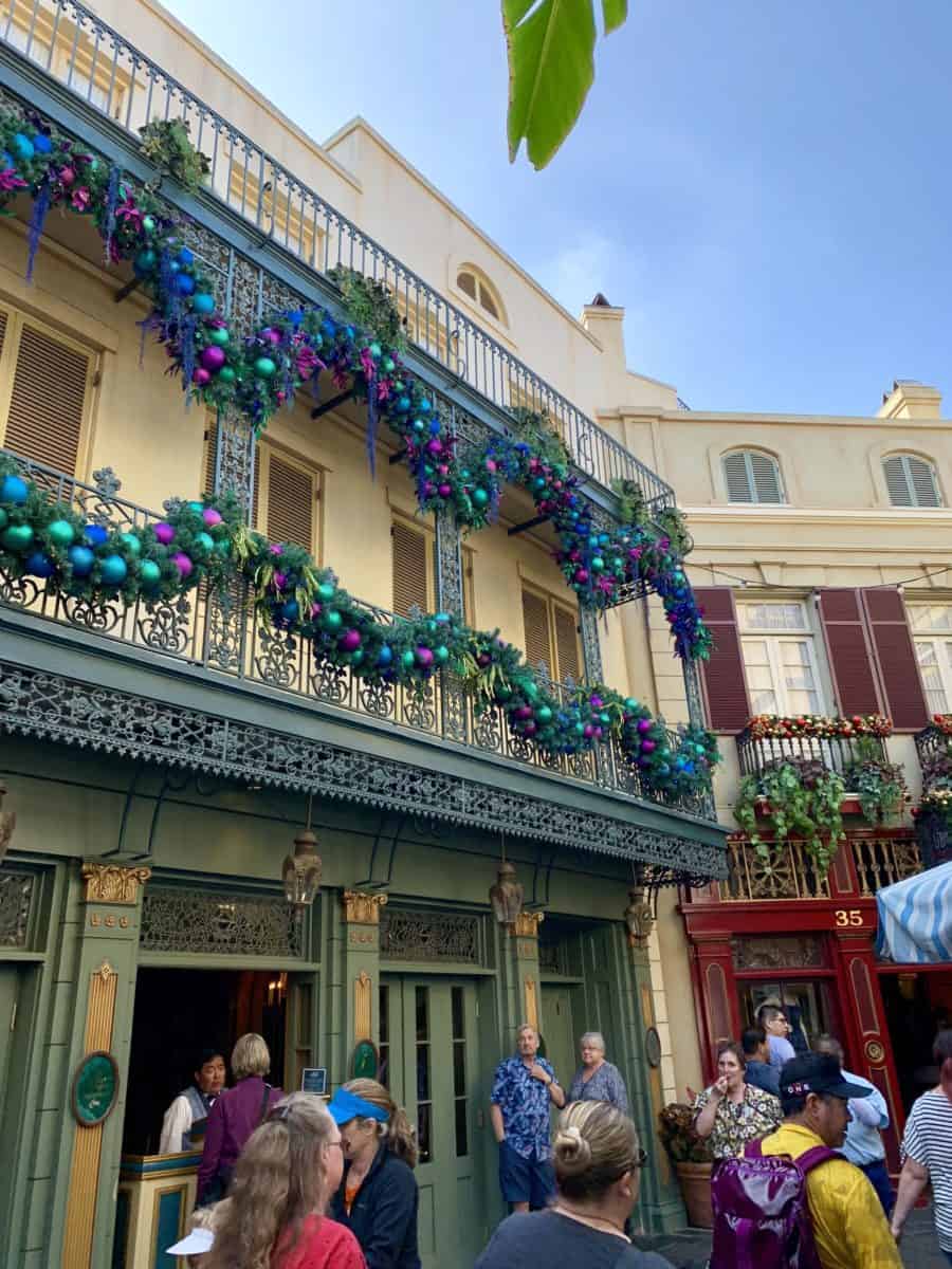 Disneyland New Orleans Square Mardi Gras Holiday Decorations