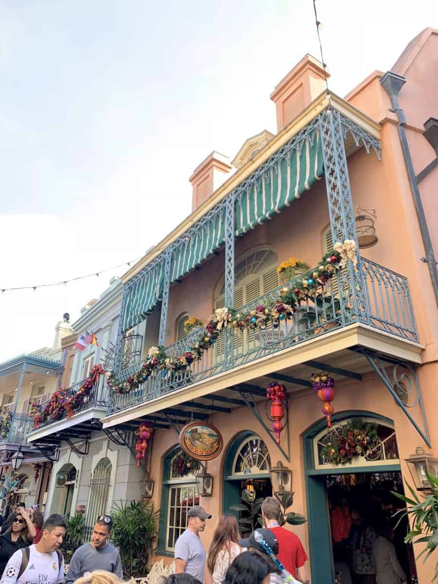 Disneyland New Orleans Square Mardi Gras Holiday Decorations