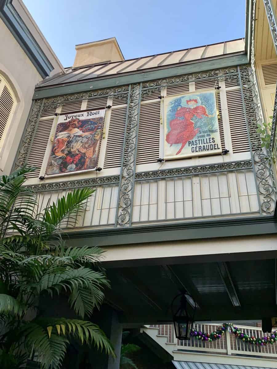 Disneyland New Orleans Square Mardi Gras Holiday Decorations