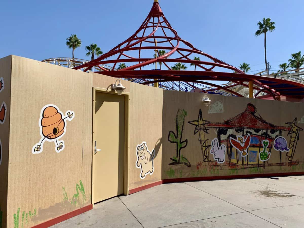 Disney California Adventure Jessie's Critter Carousel Pixar Pier Construction Update